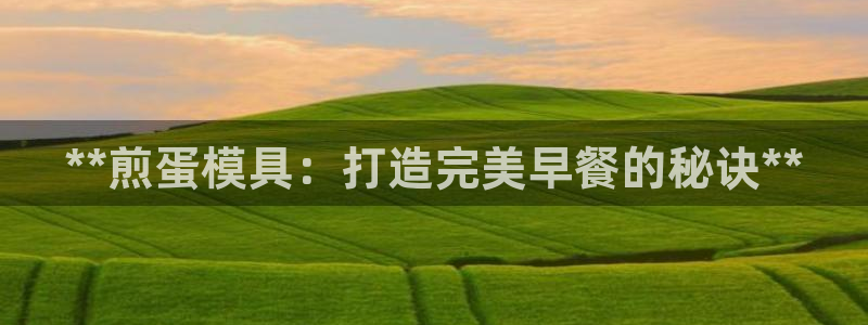 太阳app官网下载入口：**煎蛋模具：打造完美早餐的秘诀**