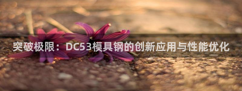 太阳集团古天乐代言：突破极限：DC53模具钢的创新应用与性能优化