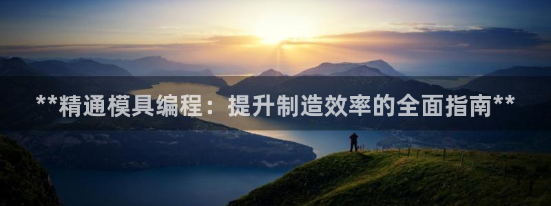 太阳集团app十佳平台：**精通模具编程：提升制造效率的全面指南**