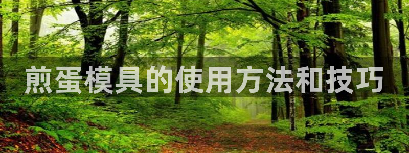 太阳控股集团：煎蛋模具的使用方法和技巧