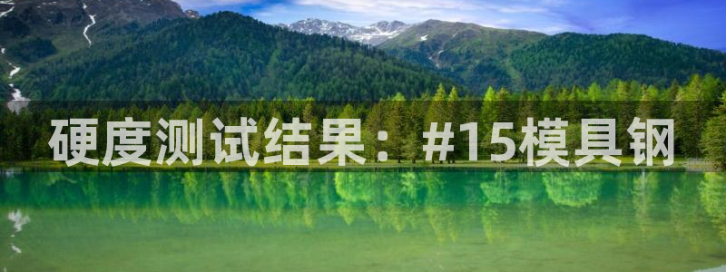 太阳2官方下载：硬度测试结果：#15模具钢