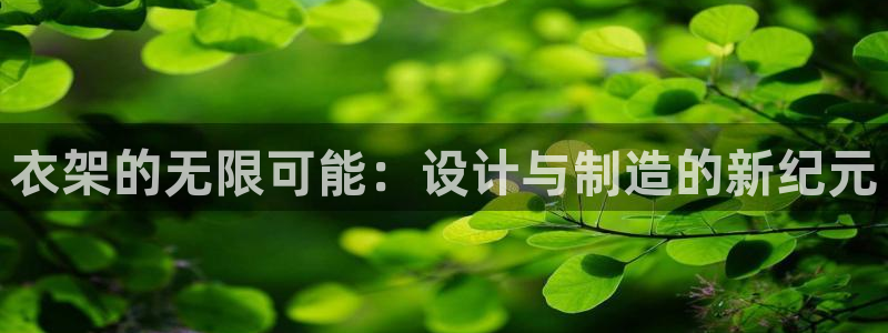 太阳成集团tyc234cc福利：衣架的无限可能：设计与制造的