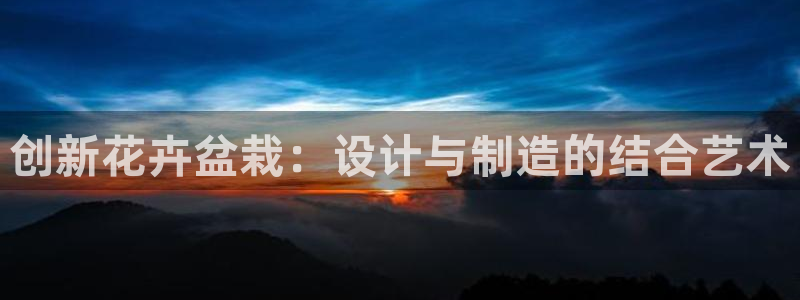 太阳阳城集团太阳卡：创新花卉盆栽：设计与制造的结合艺术