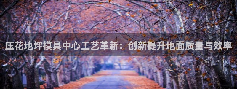 太阳集团旗下品牌：压花地坪模具中心工艺革新：创新提升地面质量