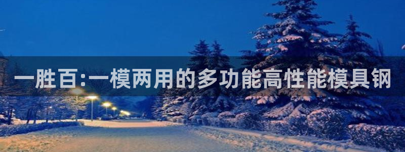 太阳集团在哪里：一胜百:一模两用的多功能高性能模具钢